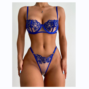 Nueva ropa interior sexy Rose Mesh bordado ropa de dormir Bikini Garter - Product Image 2