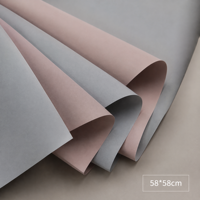 Papier d'emballage floral de luxe imperméable pour boutique, finition mate, pour bouquets de fleurs fraîches, vente en gros, 20 feuilles/paquet