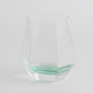 Verres à boire en Borosilicate sans tige avec fond, verre à whisky transparent hexagonal avec gobelets plaqués - Product Image 2