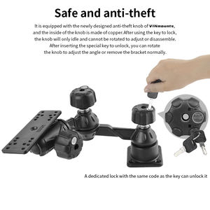 Soporte de Brazo Oscilante Horizontal de Aluminio VINmounts de 12 Pulgadas con Bloqueo, para Sondas y Plotters Cartográficos - Product Image 5