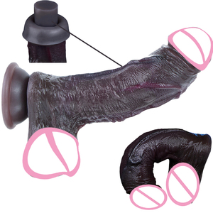 NNSX 19cm Whopper Black Dildos réalistes avec ventouse pour femmes, jouets sexuels, simulation de pénis masculin, produits pour adultes, vente en gros d'usine - Product Image 1
