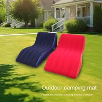 Vente directe usine – Nouveau lit gonflable portable en PVC de type S, élargi et épaissi, pour salon domestique et camping extérieur
