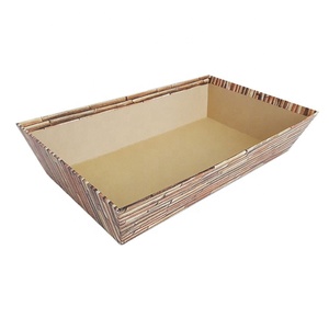Caja de embalaje de papel de Navidad reciclado personalizado del fabricante, cesta de regalo para <span class=keywords><strong>vino</strong></span> y cocina, bandeja de cartón - Product Image 2