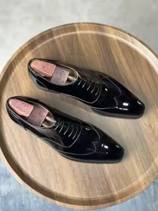 Cie MOX11 Wingtips <strong>Brogue</strong> Men's Business Formal Dress Shoes Handmade Pure Leather Oxford Goodyear Welted Shoes - Product Image 2