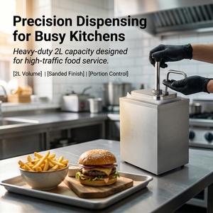 Heavy Duty Sauce Pump Station Stainless Steel <b>Syrup</b> <b>Dispenser</b> for <b>Coffee</b> Bar and Fast Food Restaurant Buffet Equipment - Product Image 2