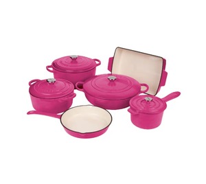 Bán buôn men gang soong Set, không dính đồ nấu nướng, Hà Lan chậu lò có nắp đậy, Heavy Duty bếp nấu ăn & Baking Set - Product Image 3