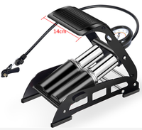 Vélo Double Cylindre Pompe À Pied Gonfleur Pompe À Vélo Avec Manomètre Numérique Pneu Gonfleur Précis