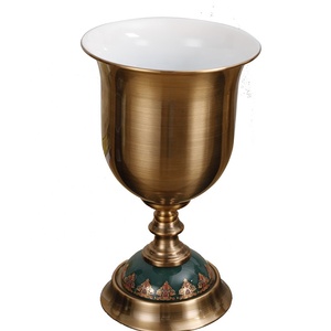 Grande Capacità di Lusso del Metallo di Vetro Antico Casa Arredamento Vasi di Fiori - Product Image 2