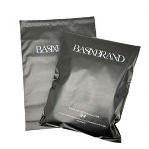 Custom Printed LOGO Matte Black Shipping <b>Bags</b> With Logo Plastic Mail Poly Ship <b>Mailers</b> Gift Package Mailing <b>Bags</b> for Clothes - Product Image 1