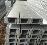 Acero de Canal Galvanizado en Caliente Q235B 10 #   12 #   16 #   Perfil C/U Estructural para Estructuras de Acero en Edificios y Talleres