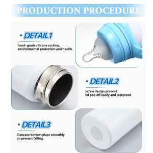 Vasos Sublimables para Bebés, Vasos con Asa para Sublimación, 8 oz, Vasos Infantiles de Acero Inoxidable Aislados - Product Image 4