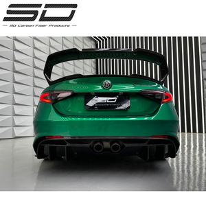 Productos más nuevos Kit de cuerpo de fibra de carbono seco alerón de parachoques trasero difusor trasero para Alfa Romeo <span class=keywords><strong>Giulia</strong></span> Quadrifoglio actualización a <span class=keywords><strong>GTA</strong></span> - Product Image 3