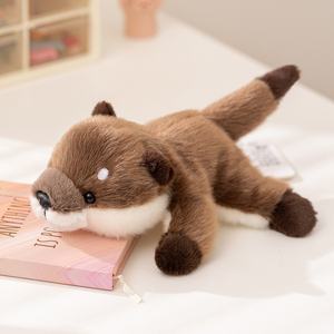 Peluche Otter Magnétique Douce et Parfumée en Coton PP, Compagnon de Bureau, Repose-poignet, 18 cm de Hauteur, Aimant de Réfrigérateur, Cadeau - Product Image 5