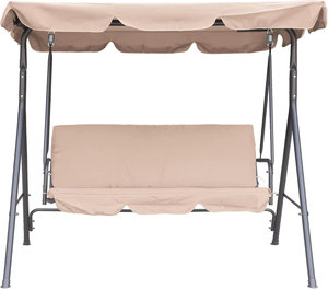 Columpio para patio exterior de 3 plazas, sofá <span class=keywords><strong>colgante</strong></span>, Metal con soporte de silla de jardín, muebles de equipamiento - Product Image 2