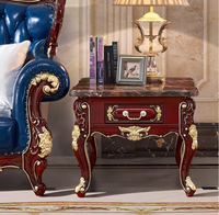 Table basse de style européen, meuble TV, canapé combiné, ensemble de meubles de salon, table à thé classique américaine en marbre