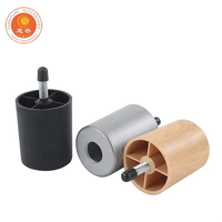 Dernier modèle Design M8 Argent Pieds de meuble 60mm de hauteur en bois pour salon Lit Atelier extérieur Hôpital-Plastique durable