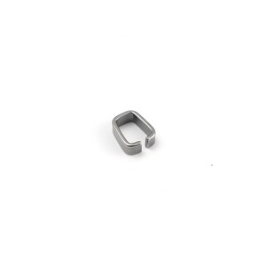 Cierre en forma de U de acero inoxidable, clip cuadrado para colgante, para fabricación de joyas, accesorios DIY, venta al por mayor, accesorios metálicos 304 - Product Image 4