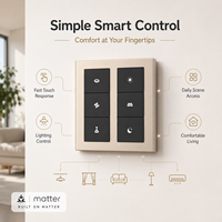 Panneau de commande intelligent pour maison connectée Matter, écran tactile IPS 4 pouces, Zigbee, commande vocale Alexa, interrupteur KNX, pour appartement, hôtel