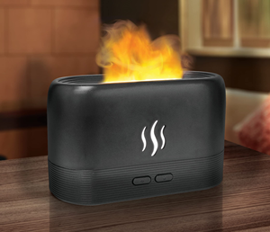 Diffuseur d'arômes, humidificateur d'air, diffuseur ultrasonique à brume froide, nébuliseur, lampe à huile essentielle LED, diffuseur à effet flamme - Product Image 4