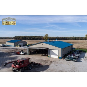 Edificio Prefabbricato in Acciaio Resistente per Allevamento di Mucche/Bovini/Latte/Capre/Pollame/Suini con Servizi di Piegatura e Taglio - Product Image 3