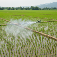 Drone pulvérisateur thermique pour usage agricole, lutte commerciale contre les moustiques et traitement des fruits/cannes à sucre