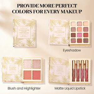 ROMCOM GLOW WITH US on the GRAM MINI PALETA DE MAQUILLAJE PARA EL ROSTRO Sombra de Ojos, Colorete, Iluminador y Labial Líquido Mate - Product Image 6