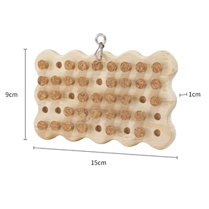 Juguetes Clásicos de Lujo y Estilo Caricatura para Loros, Ecológicos, Colgantes, para Masticar y Buscar Comida, Hechos de Bambú y Madera - Product Image 5