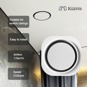 KUAVEE Yeni Özel Tasarım İç Mekan Plastik Çerçeveli Egzoz Fanı Downlight Difüzör Aksesuarları Gergi Tavan Havalandırma Tavan Difüzörü - Product Image 5