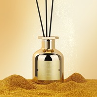 Diffuseur de roseaux en verre 150ML Gold & Silver avec emballage de luxe