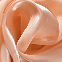 Tissu en satin de polyester 100 % satiné effet organza brise fraîche brillant pour robes, vêtements et loisirs créatifs – Vente en gros