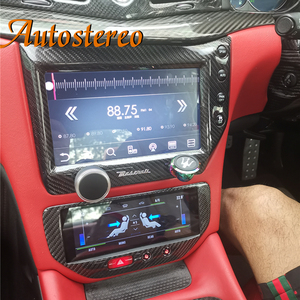 Fibre de carbone pour <span class=keywords><strong>Maserati</strong></span> GT GTS GF <span class=keywords><strong>MC</strong></span> 2007-2017 Android 13 Headunit Device Climatiseur Affichage Autoradio Lecteur Multimédia - Product Image 2