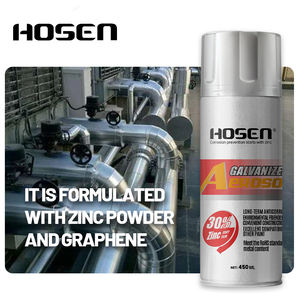 Pintura en Aerosol de Zinc Galvanizado con Grafeno de Fábrica HOSEN para Acero, Anticorrosión - Product Image 1