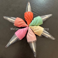 ISMAN Tube de brillant à lèvres en forme de cornet de glace 5ml Vert Rose Orange Contenant vide Vente en gros Maquillage Marque privée Personnalisé