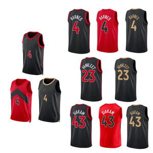 Nuevas Camisetas de <span class=keywords><strong>Baloncesto</strong></span> de Alta Calidad de Toronto, Logotipo Cosido, <span class=keywords><strong>Camiseta</strong></span> Bordada, Camisetas Personalizadas con Logotipo - Product Image 1