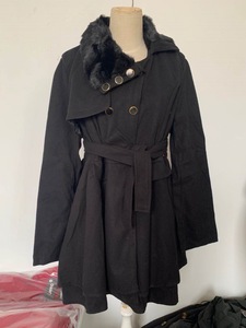 Abrigo Largo de Lana Sherpa para Mujer, Estilo Coreano, <span class=keywords><strong>Acolchado</strong></span>, Doble Botonadura, Estilo Inglés - Product Image 5