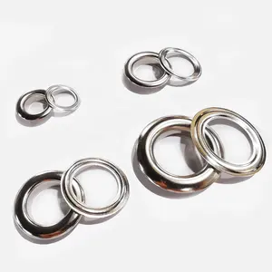 4mm 4.5mm Free Sample Silver Gold Webbing Banner Eyelets And Washers Antique Brass Custom Eyelet Good Price Garment Eyelet