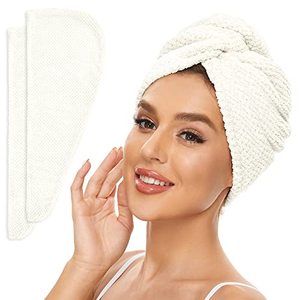 Fast Absorbent Waffle Custom Hat Custom Beauty Spa Salon Microfiber Drying Quick Dry <b>Head</b> Hair Turban <b>Wrap</b> Towel - Product Image 1