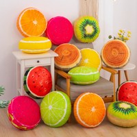 Offre Spéciale 3D numérique imprimé en peluche jouet décoration de la maison Putuan beau coussin Tatami canapé en peluche fruits oreillers