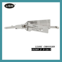 Décodeur de serrure automobile LISHI CY24 2-en-1 pour véhicules Chrysler, en acier inoxydable, utilisation professionnelle par un serrurier, fonctionnement gaucher/droitier