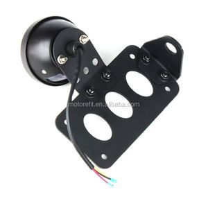 Motorefit - Soporte Vertical para Placa de Matrícula, Color Rojo, para Motocicleta, Compatible con Honda, Yamaha, Suzuki, Kawasaki, etc. - Product Image 5