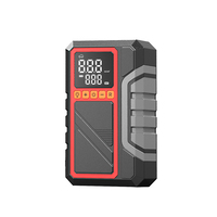 Gonfleur de pneus sans fil à double écran ABS 150 PSI 20 L/min 3000 mAh Pompe à air 5 préréglages Arrêt automatique LED SOS Power Bank Type-C
