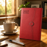Carnet de notes personnalisé en cuir cousu, couverture rigide A4, cadeau promotionnel pour entreprise et bureau