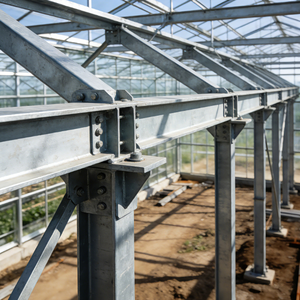 Structure en acier préfabriquée à installation rapide pour hangar à vaches et bergerie, pour usage agricole - Product Image 4