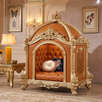 Ensemble de canapés Majlis arabes de luxe, structure en bois massif sculpté, canapé rembourré en velours pour villas, hôtels et projets FF&E
