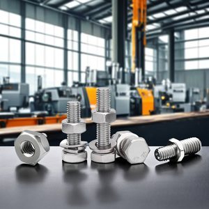 SS304 SS316 thép không gỉ Hex bu lông với các loại hạt và máy giặt đầy đủ chủ đề M6 * 8 kẽm mạ vật liệu carbon <span class=keywords><strong>DIN</strong></span> <span class=keywords><strong>933</strong></span> hình lục giác đầu - Product Image 2