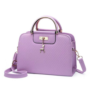 Women's <b>Square</b> Pu Handbag With Deer Charm Fashionable Everyday Bag Spring 2024 - Product Image 4