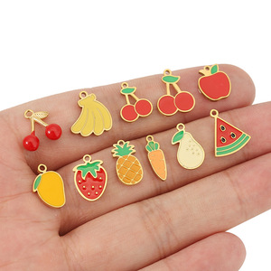 จี้รูปผลไม้หยดน้ำ ซีรีส์ Dripping Fruit ทำจากสแตนเลส อุปกรณ์ตกแต่งเครื่องประดับ DIY ฤดูร้อน 2025 ผลิตที่เมืองอี้หวู่ - Product Image 4