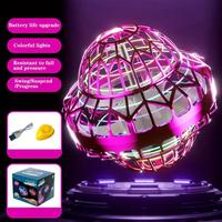 Nouveauté Jouet de balle volante LED UFO, rotation à 360 degrés, boomerang flottant, mini drone, jeu d'intérieur et d'extérieur, cadeau
