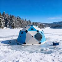 Carpa de Pesca en Hielo Octogonal de 4M, Impermeable, Oxford, Invierno 2026, Venta al Por Mayor: OEM/ODM |   Color/Tamaño/Logotipo Personalizados |   Directo de Fábrica