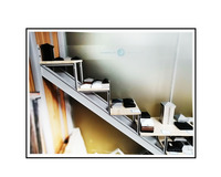 Celia Float Métal Aluminium Escalier Cadre Aluminium Echelle 4 Marches